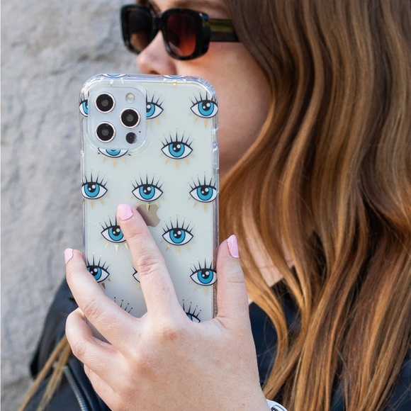 Evil eye clear iPhone 13 Pro case - Picture 3 of 8